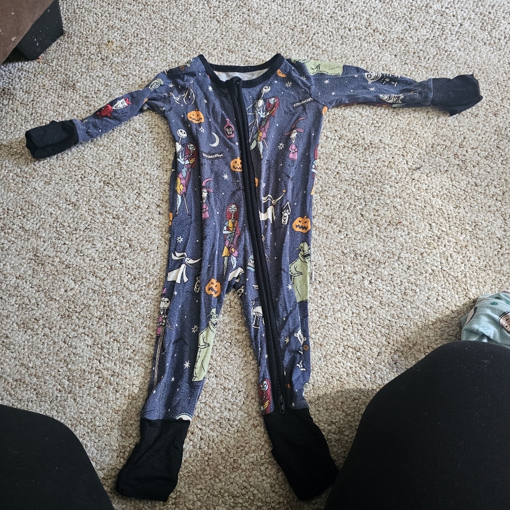 Little Sleepies Nightmare Before Christmas Bamboo Zippy